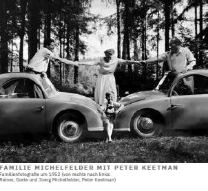 The Michelfelder family with Peter Keetman, family photograph, c. 1952